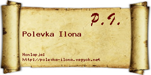 Polevka Ilona névjegykártya